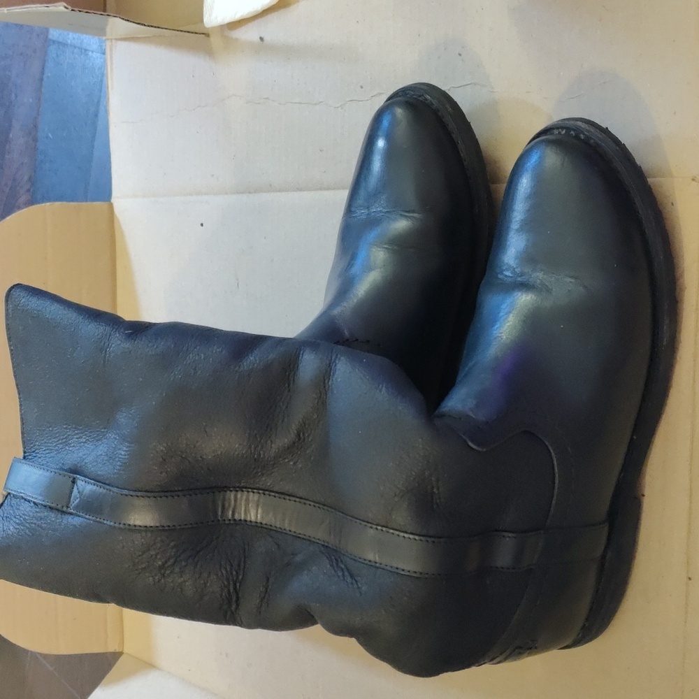Frye Celia Black Tall Boots - Size 7.5 Women - Used, Insulated with Faux Fur
